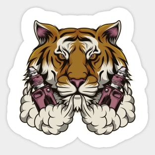 Wild tiger the e cig hunter Sticker